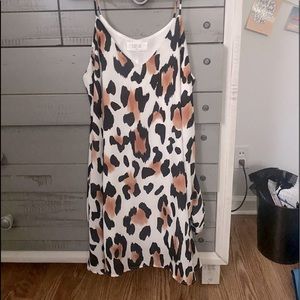 cheetah print boutique dress